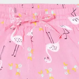 R&B Kids Pink Printed Relaxed Fit Shorts image 4