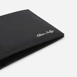 Allen Solly Black Printed Leather Bi-Fold Wallet for Men image 5