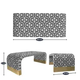 Casagold Logan Inlay Grey Coffee Table - Sun Flower image 5