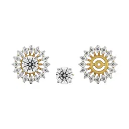 Emori 14k Yellow Gold & Diamond 0.50 CT Chakra Detachable Stud Earrings-picture-27
