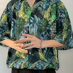StyleCast x Revolte Men Boxy Opaque Printed Casual Shirt image 3