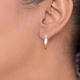 Forever Glam by Pantaloons Geometric Hoop Earrings image 2