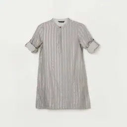 Melange by Lifestyle Kids Grey Cotton Self Pattern Full Sleeves Kurta-picture-19