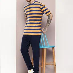 Kook N Keech Pure Cotton Striped Drop-Shoulder Sleeves Oversized T-shirt image 2