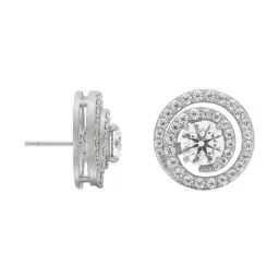 Emori 14k White Gold & Diamond 0.50 CT Spiral Detachable Stud Earrings image 2