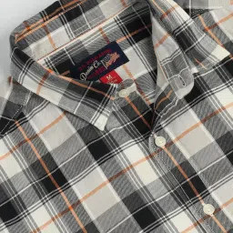 U.S. Polo Assn. Black Cotton Slim Fit Checks Shirt image 5