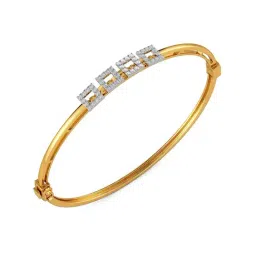 Joyalukkas 18k Yellow Gold & Diamond Oval Bracelet for Women-image-27