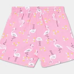 R&B Kids Pink Printed Relaxed Fit Shorts image 2