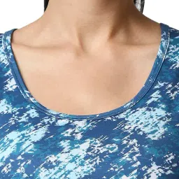 Soie Blue Printed Sports Bra image 5