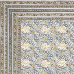 Texstylers Grey & Multicoloured Floral 210 TC Queen Bedsheet with 2 Pillow Covers image 5