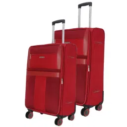 Nasher Miles Toledo Expander Soft-Sided Polyester  Set of 2 Red Trolley Bags (65 & 75 cm)-picture-11