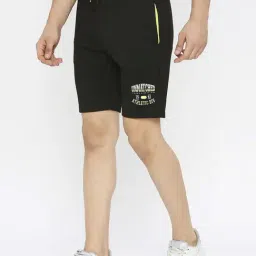 Spykar Black Regular Fit Shorts image 3