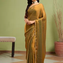 SILKWEAR Beads and Stones Border Saree image 4