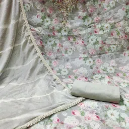 KIMISHA Printed Unstitched Dress Material image 3