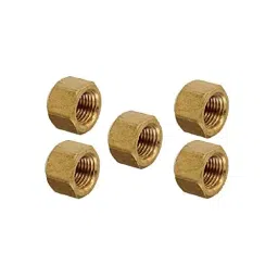 Merababa Hex Head Cap, 6.35 mm (1/4") Female (NPT Thread) for Brass Pipe Fitting (Pack of 5)-picture-42
