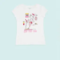 Pantaloons Junior Off-White Cotton Printed T-Shirt-picture-22