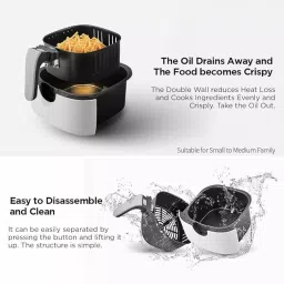 CUCKOO CAF-C0510D 1400 W 4.7 L White Air Fryer Baking & Roasting image 3