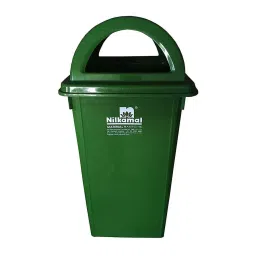 Nilkamal 80 L Green and Blue Plastic Garbage Waste Bin (Pack of 2) image 2