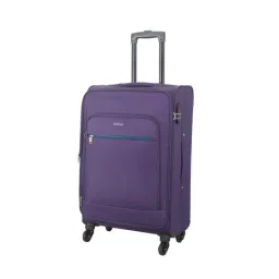 Aristocrat Nile Purple 4 Wheel Medium Soft Cabin Trolley - 42 cm image 3