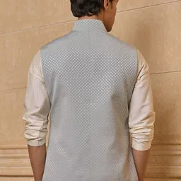 Tasva Men Woven Design Nehru Jackets image 2