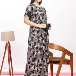 9shines label Alpine Designer Label Printed Maxi Nightdress image 3