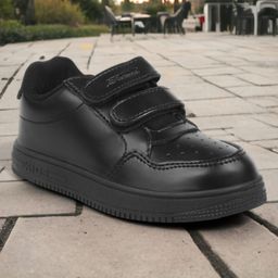 Lil Lollipop Perforated Velcro Closure Shoes - Black-picture-34