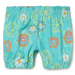 Milou Floral Printed Shorts - Teal-picture-14