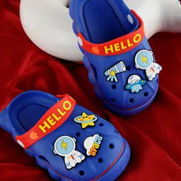 PASSION PETALS Astronaut Detailed Slingback Clogs - Blue-picture-28