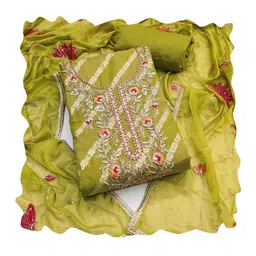 Maroosh Floral Woven Design Zari Modal Cotton Unstitched Dress Material-image-27