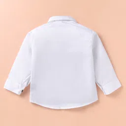 Robo Fry Lycra Knit Full Sleeves Checkered 3 Piece Party Suit with Bow & Hat - Navy Blue & White image 3