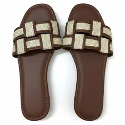 ADIVER Women Open Toe Flats with Bows image 2