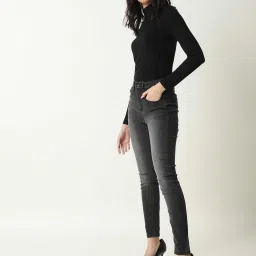 RAREISM Grey Cotton Blend Solid Jeans image 5