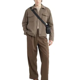 Rare Rabbit Olive Regular Fit Solid Jacket image 5