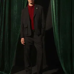 Rare Rabbit Black Regular Fit Solid Jacket image 5