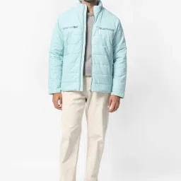 Rare Rabbit Blue Regular Fit Solid Jacket image 5