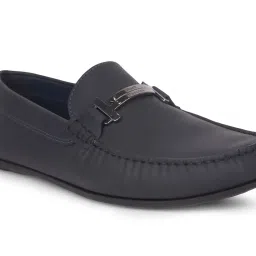 Hush Puppies by Bata Men's JACKSON TRIM Navy Loafers image 5