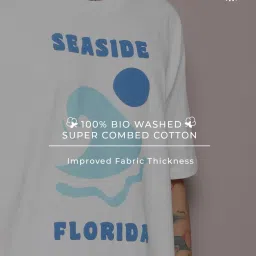 Dillinger White Cotton Loose Fit Printed T-Shirt image 5