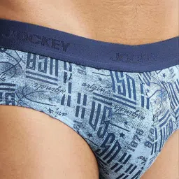 Jockey US52 Men's Super Combed Cotton Printed Brief with Ultrasoft Waistband (Prints May Vary) image 5