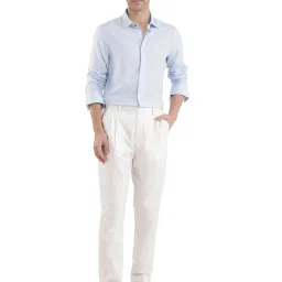 Rare Rabbit Blue Regular Fit Solid Shirt image 5