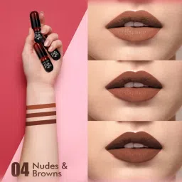 Matt Look Date Me Long Stay Lipstick Set - 04 Nudes & Browns image 4