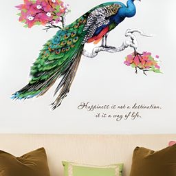 INDIAN ROYALS Green & Blue Exquisite Design Animal Peacock Waterproof Wall Stickers-picture-6