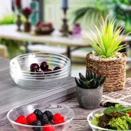 Luminarc Transparent Glass Snack Bowls Platters - Set of 6-picture-12