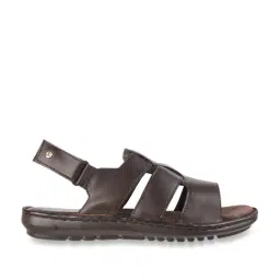 Mochi Men's Brown Back Strap Sandals-picture-25