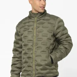 Celio* Olive Green Regular Fit Jackets-image-19