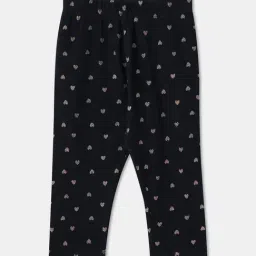 R&B Kids Navy Blue Printed Regular Fit Leggings-picture-22