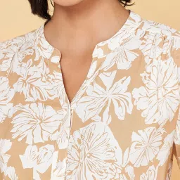 Honey by Pantaloons Beige Printed Top image 5