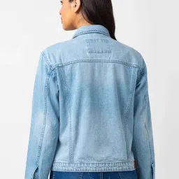 Spykar Blue Denim Jacket image 2