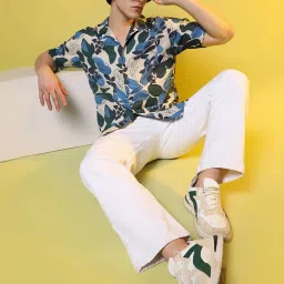 Campus Sutra Multicolored Regular Fit Printed Shirt image 5