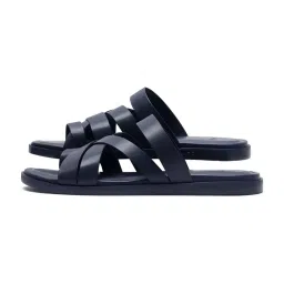 Rare Rabbit Men's Navy Cross Strap Sandals image 5