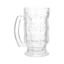 Troveas Clear Oaken Beer Mug - Set of 2 (400 ml) image 5